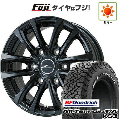【新品】キャラバン 夏タイヤ ホイール4本セット 195/80R15 107S BFグッドリッチ オールテレーンT/A KO3 RWL WEDS ウェッズアドベンチャー プロディータ HC グロスブラック【限定】 5.5J 15インチ(送料無料)