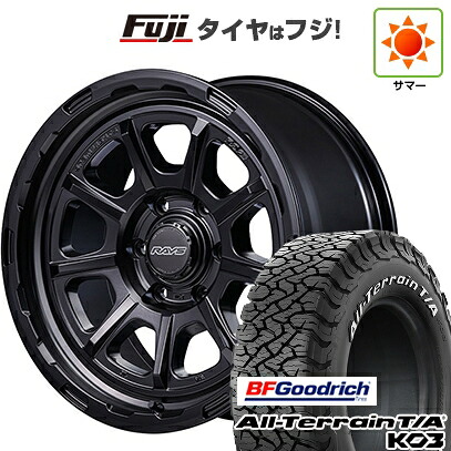 【新品】プラド/ハイラックス 夏タイヤ ホイール4本セット 285/70R17 BFグッドリッチ オールテレーンT/A KO3 RWL RAYS レイズ グラムライツ 57GR-X HD 8.5J 17インチ(送料無料)｜フジ スペシャルセレクション