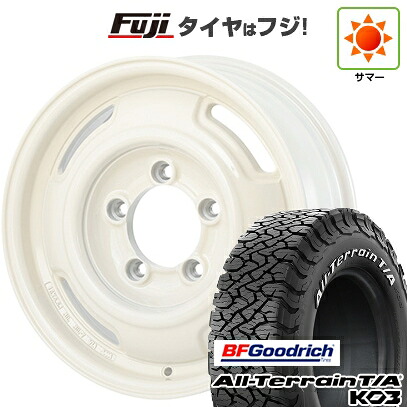 【新品】ジムニーシエラ/ジムニーノマド 夏タイヤ ホイール4本セット 215/75R15 BFグッドリッチ オールテレーンT/A KO3 RWL アピオ ワイルドボア SR+ 6J 15インチ(送料無料)