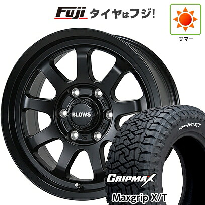 【新品】プラド/ハイラックス 夏タイヤ ホイール4本セット 265/65R17 グリップマックス マックスグリップ X/T RWL(限定) トピー ブロウズ rov.9 7.5J 17インチ(送料無料)