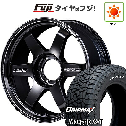 【新品】ランクル300 夏タイヤ ホイール4本セット 285/55R20 グリップマックス マックスグリップ X/T RWL(限定) RAYS レイズ ボルクレーシング TE37ULTRA ラージPCD Black Shadow 9J 20インチ(送料無料)