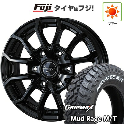 【新品】ハイエース200系 夏タイヤ ホイール4本セット 195R15C 107/105Q グリップマックス マッドレイジM/T RWL(限定) WEDS ウェッズアドベンチャー プロディータ HC3 ブラック 6J 15インチ(送料無料)