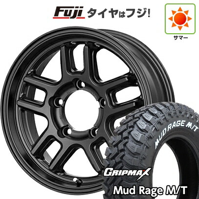 【新品】ジムニーシエラ/ジムニーノマド 夏タイヤ ホイール4本セット 195/80R15 96 Q グリップマックス マッドレイジM/T RWL(限定) テクノピア マッドクリフ EVO 5.5J 15インチ(送料無料)