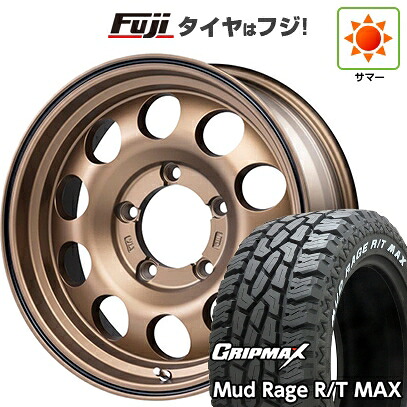 【新品】ジムニー 夏タイヤ ホイール4本セット 195R16C 104/102Q グリップマックス マッドレイジR/T MAX RWL(限定) プラスライン フィールドコンクエスト 5.5J 16インチ(送料無料)