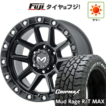 【新品】プラド/ハイラックス 夏タイヤ ホイール4本セット 275/70R17 グリップマックス マッドレイジR/T MAX RWL(限定2023年製) トライスター MKW M205 US Spec 8.5J 17インチ(送料無料)