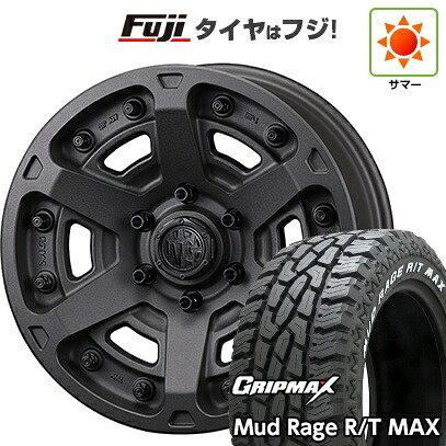 【新品】プラド/ハイラックス 夏タイヤ ホイール4本セット 275/70R17 グリップマックス マッドレイジR/T MAX RWL(限定2023年製) クリムソン マーテルギア(MG) アーマーFF 8J 17インチ(送料無料)