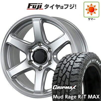 【新品】プラド/ハイラックス 夏タイヤ ホイール4本セット 275/70R17 グリップマックス マッドレイジR/T MAX RWL(限定2023年製) トピー ME-A 7.5J 17インチ(送料無料)