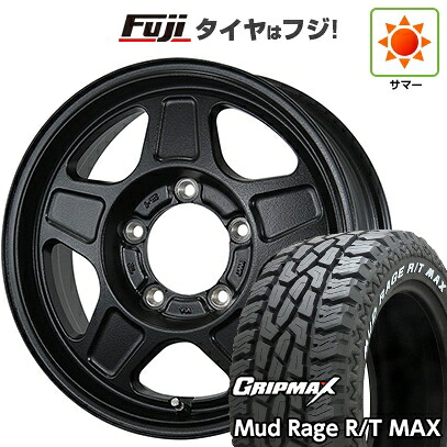 【新品】ジムニー 夏タイヤ ホイール4本セット 195R16C 104/102Q グリップマックス マッドレイジR/T MAX RWL(限定) トピー ランドフット GWD 数量限定 5.5J 16インチ(送料無料)