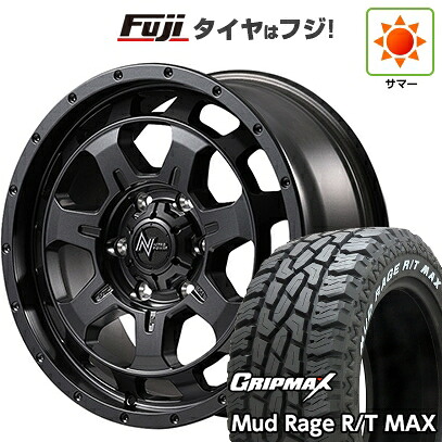 【新品】プラド/ハイラックス 夏タイヤ ホイール4本セット 275/70R17 グリップマックス マッドレイジR/T MAX RWL(限定2023年製) MID WHEELS NITRO POWER M7 ファランクス 7.5J 17インチ(送料無料)