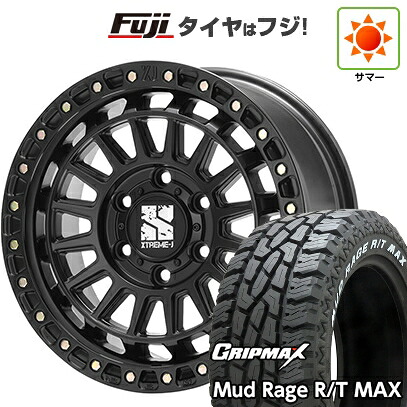 【新品】プラド/ハイラックス 夏タイヤ ホイール4本セット 275/70R17 グリップマックス マッドレイジR/T MAX RWL(限定2023年製) MLJ エクストリームJ XJ08 8J 17インチ(送料無料)
