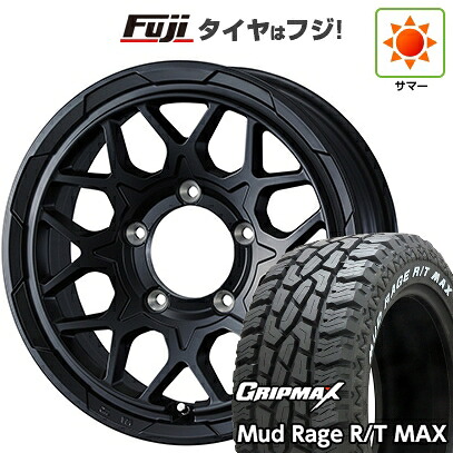 【新品】ジムニー 夏タイヤ ホイール4本セット 195R16C 104/102Q グリップマックス マッドレイジR/T MAX RWL(限定) WEDS ウェッズアドベンチャー スタットベルク2 5.5J 16インチ(送料無料)