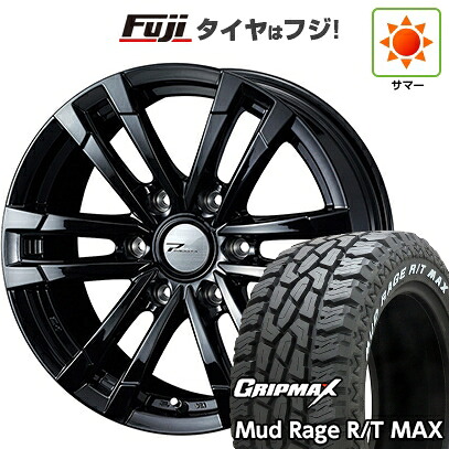【新品】プラド/ハイラックス 夏タイヤ ホイール4本セット 275/70R17 グリップマックス マッドレイジR/T MAX RWL(限定2023年製) WEDS ウェッズアドベンチャー プロディータ HC2 ブラック 限定 8J 17インチ(送料無料)