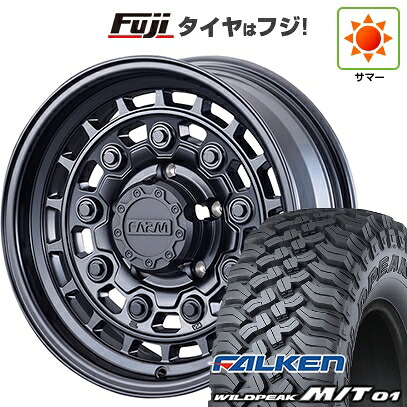 【新品】ジムニー 夏タイヤ ホイール4本セット 185/85R16 ファルケン ワイルドピーク M/T01 モーターファーム ローグナイン 5.5J 16インチ(送料無料)