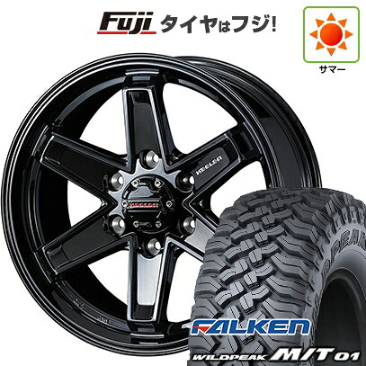【新品】プラド/ハイラックス 夏タイヤ ホイール4本セット 35X12.5R17 ファルケン ワイルドピーク M/T01 WEDS ウェッズアドベンチャー キーラータクティクス グロスブラック 8J 17インチ(送料無料)