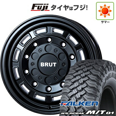 【新品】プラド/ハイラックス 夏タイヤ ホイール4本セット 285/70R17 ファルケン ワイルドピーク M/T01 トライスター BRUT BR-70 7.5J 17インチ(送料無料)
