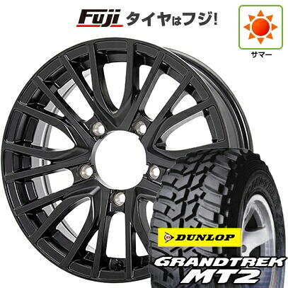 【新品】ジムニー 夏タイヤ ホイール4本セット 195R16C 104/102Q ダンロップ グラントレック MT2 ショウワガレージ SR432 5.5J 16インチ(送料無料)