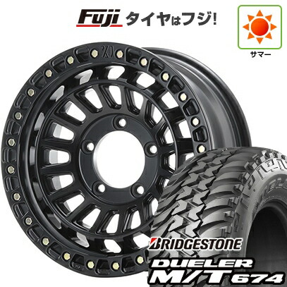 【新品】ジムニー 夏タイヤ ホイール4本セット 185/85R16 ブリヂストン デューラー M/T674 MLJ エクストリームJ XJ08 5.5J 16インチ(送料無料)