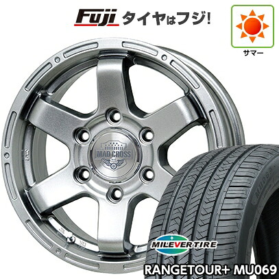 【新品】ランクル250 夏タイヤ ホイール4本セット 265/65R18 ミレバー レンジツアープラスMU069(限定) ホットスタッフ マッドクロス MC-76 ダークシルバー トヨタ車専用 7.5J 18インチ(送料無料)|フジ スペシャルセレクション
