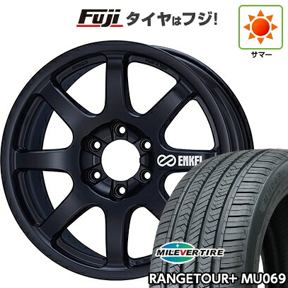 【新品】ランクル250/ランクル300 夏タイヤ ホイール4本セット 265/65R18 ミレバー レンジツアープラスMU069（限定） ENKEI エンケイ ALLROAD PDT1 8.5J 18インチ(送料無料)