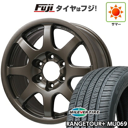 【新品】ランクル250/ランクル300 夏タイヤ ホイール4本セット 265/65R18 ミレバー レンジツアープラスMU069（限定） ENKEI エンケイ ALLROAD PDT1 フジオリジナルカラー 8.5J 18インチ(送料無料)