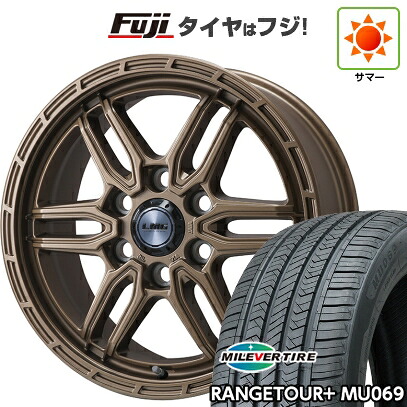 【新品】ランクル300/ランクル250 夏タイヤ ホイール4本セット 265/65R18 ミレバー レンジツアープラスMU069（限定） レアマイスター LMG ベレッタ(ブロンズ) トヨタ・レクサス車専用 8J 18インチ(送料無料)