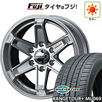 【新品】ランクル250/ランクル300 夏タイヤ ホイール4本セット 265/65R18 ミレバー レンジツアープラスMU069（限定） WEDS ウェッズアドベンチャー キーラータクティクス ハイパーシルバー トヨタ車用 7.5J 18インチ(送料無料)