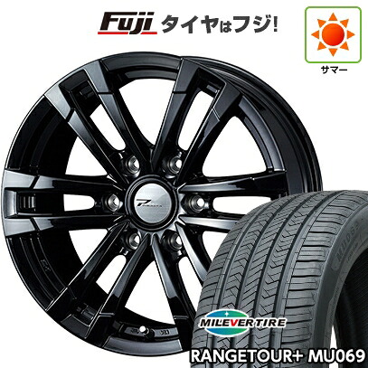 【新品】プラド/ハイラックス 夏タイヤ ホイール4本セット 265/65R17 ミレバー レンジツアープラスMU069（限定） WEDS ウェッズアドベンチャー プロディータ HC2 ブラック 限定 8J 17インチ(送料無料)