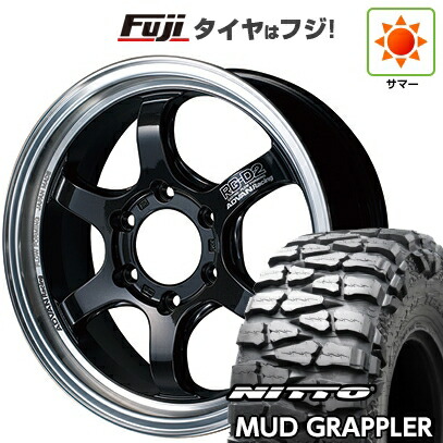 【新品】プラド/ハイラックス 夏タイヤ ホイール4本セット 35X12.5R17 ニットー マッドグラップラー ヨコハマ アドバンレーシング RG-D2 for PICKUP 8J 17インチ(送料無料)｜フジ スペシャルセレクション