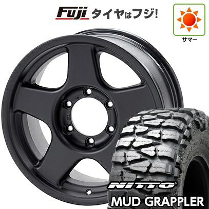 【新品】プラド/ハイラックス 夏タイヤ ホイール4本セット 35X12.5R17 ニットー マッドグラップラー フォーバイフォーエンジニア ブラッドレー V 9J 17インチ(送料無料)｜フジ スペシャルセレクション