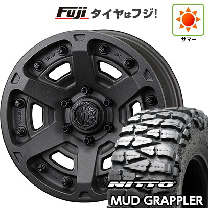 【新品】プラド/ハイラックス 夏タイヤ ホイール4本セット 35X12.5R17 ニットー マッドグラップラー クリムソン マーテルギア(MG) アーマーFF 8J 17インチ(送料無料)|フジ スペシャルセレクション
