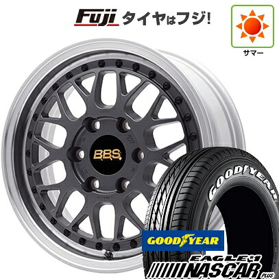 【新品】ハイエース200系 夏タイヤ ホイール4本セット 215/60R17 109/107R グッドイヤー イーグル ナンバーワン ナスカー プラス BBS JAPAN RT-X 6.5J 17インチ(送料無料)|フジ スペシャルセレクション