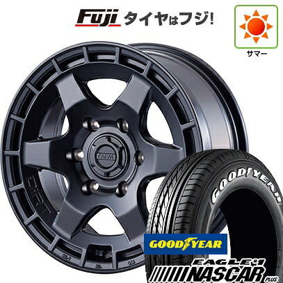【新品】ハイエース200系 夏タイヤ ホイール4本セット 215/65R16 109/107R グッドイヤー イーグル ナンバーワン ナスカー プラス モーターファーム ダートプロップ 7J 16インチ(送料無料)