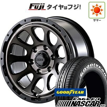 【新品】ハイエース200系 夏タイヤ ホイール4本セット 215/60R17 109/107R グッドイヤー イーグル ナンバーワン ナスカー プラス モーターファーム ファームD10 7J 17インチ(送料無料)