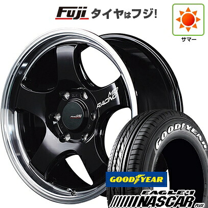 【新品】ハイエース200系 夏タイヤ ホイール4本セット 215/60R17 109/107R グッドイヤー イーグル ナンバーワン ナスカー プラス MID WHEELS MID RACING R05HC 6.5J 17インチ(送料無料)｜フジ スペシャルセレクション