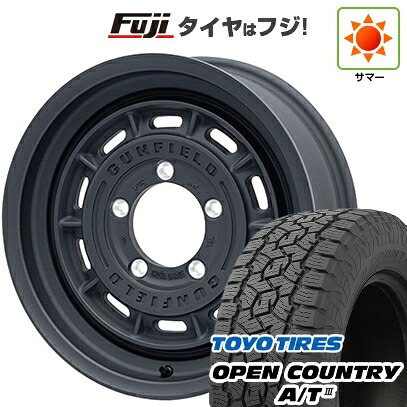 【新品】ジムニー 夏タイヤ ホイール4本セット 175/80R16 トーヨー オープンカントリー A/T III RBL ショウワガレージ ガンフィールド 5.5J 16インチ(送料無料)|フジ スペシャルセレクション