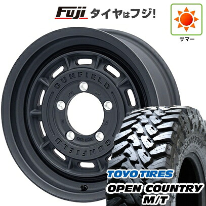 【新品】ジムニー 夏タイヤ ホイール4本セット 195R16C 104/102Q トーヨー オープンカントリー M/T ショウワガレージ ガンフィールド 5.5J 16インチ(送料無料) 108,735円