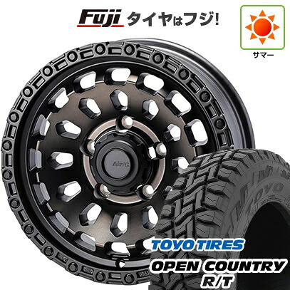 【新品】ジムニーシエラ/ジムニーノマド 夏タイヤ ホイール4本セット 215/70R16 トーヨー オープンカントリー R/T RBL フォーバイフォーエンジニア エアージー ヴァルカン ゴーストエディション 6J 16インチ(送料無料)|フジ スペシャルセレクション