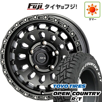 【新品】ジムニーシエラ/ジムニーノマド 夏タイヤ ホイール4本セット 225/70R16 トーヨー オープンカントリー R/T RWL/RBL フォーバイフォーエンジニア エアージー ヴァルカン 6J 16インチ(送料無料)｜フジ スペシャルセレクション 109,050円