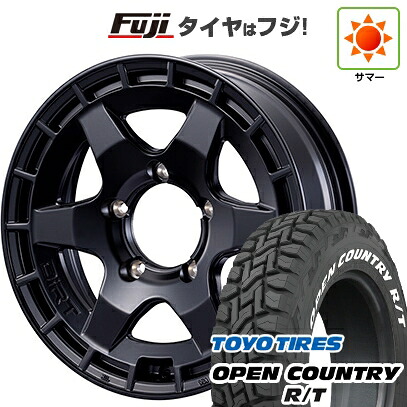 【新品】ジムニーシエラ/ジムニーノマド 夏タイヤ ホイール4本セット 225/70R16 トーヨー オープンカントリー R/T RWL/RBL モーターファーム ダートプロップ 6J 16インチ(送料無料)|フジ スペシャルセレクション