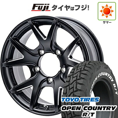 【新品】ジムニー 夏タイヤ ホイール4本セット 185/85R16 トーヨー オープンカントリー R/T RWL/RBL ショウワガレージ インスパイア テン 5.5J 16インチ(送料無料)｜フジ スペシャルセレクション