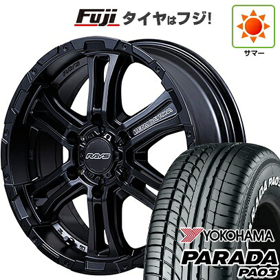 【新品】キャラバン 夏タイヤ ホイール4本セット 215/65R16 109/107S ヨコハマ PARADA PA03 ホワイトレター RAYS レイズ デイトナ FDX-AG 6.5J 16インチ(送料無料)
