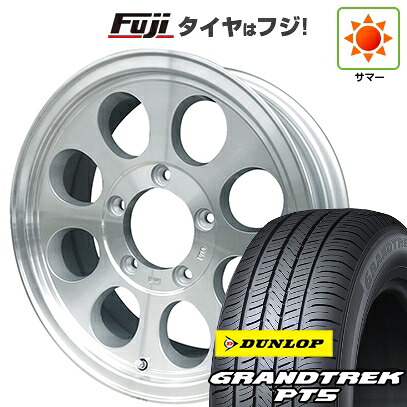 【新品】ジムニー 夏タイヤ ホイール4本セット 175/80R16 ダンロップ グラントレック PT5 WEDS ウェッズ ジムライン タイプ2 5.5J 16インチ(送料無料)