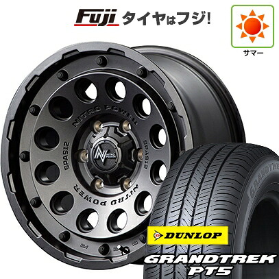 【新品】ランクル250/ランクル300 夏タイヤ ホイール4本セット 265/65R18 ダンロップ グラントレック PT5 MID WHEELS NITRO POWER H12 ショットガン 8J 18インチ(送料無料)