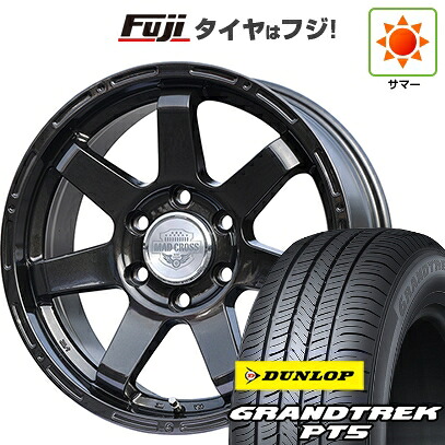 【新品】ランクル250 夏タイヤ ホイール4本セット 265/65R18 ダンロップ グラントレック PT5 ホットスタッフ マッドクロス MC-76 ガンブラック トヨタ車専用 7.5J 18インチ(送料無料)