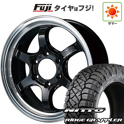 【パンク保証付き】【新品】プラド/ハイラックス 夏タイヤ ホイール4本セット 265/65R17 ニットー リッジグラップラー ヨコハマ アドバンレーシング RG-D2 for PICKUP【限定】 8J 17インチ(送料無料)|フジ スペシャルセレクション