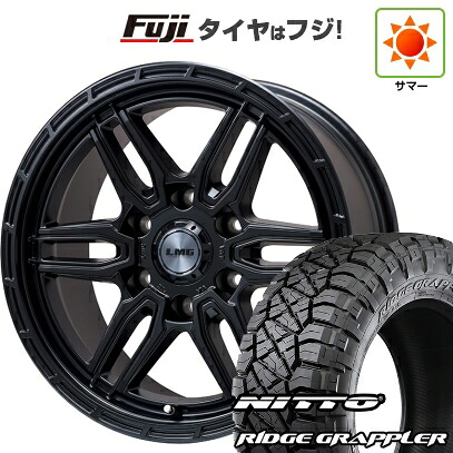 【パンク保証付き】【新品】プラド/ハイラックス 夏タイヤ ホイール4本セット 265/65R17 ニットー リッジグラップラー レアマイスター LMG ベレッタ(マットブラック) 8J 17インチ(送料無料)