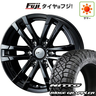 【パンク保証付き】【新品】プラド/ハイラックス 夏タイヤ ホイール4本セット 285/70R17 ニットー リッジグラップラー WEDS ウェッズアドベンチャー プロディータ HC2 ブラック 限定 8J 17インチ(送料無料)｜フジ スペシャルセレクション