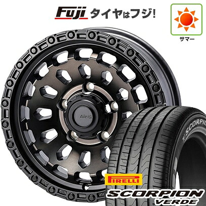 【新品】ジムニーシエラ/ジムニーノマド 夏タイヤ ホイール4本セット 215/70R16 ピレリ スコーピオン ヴェルデ フォーバイフォーエンジニア エアージー ヴァルカン ゴーストエディション 6J 16インチ(送料無料)|フジ スペシャルセレクション