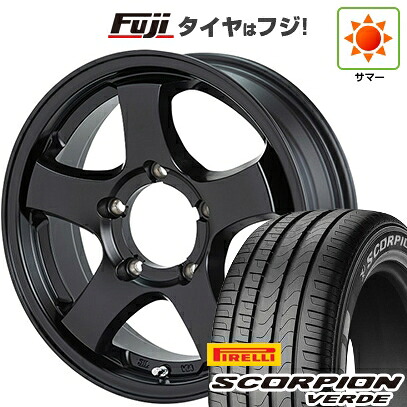 【新品】ジムニーシエラ/ジムニーノマド 夏タイヤ ホイール4本セット 215/70R16 ピレリ スコーピオン ヴェルデ ショウワガレージ TYPE-M 6J 16インチ(送料無料)