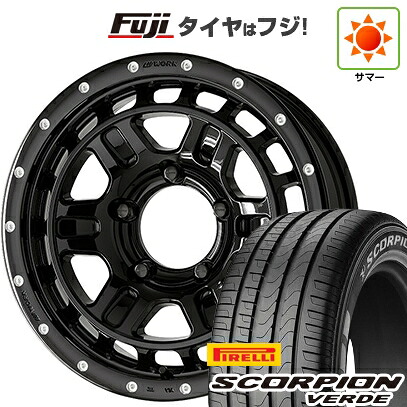 【新品】ジムニーシエラ/ジムニーノマド 夏タイヤ ホイール4本セット 215/70R16 ピレリ スコーピオン ヴェルデ WORK ワーク クラッグ ティーグラビックII MC+ 5.5J 16インチ(送料無料)